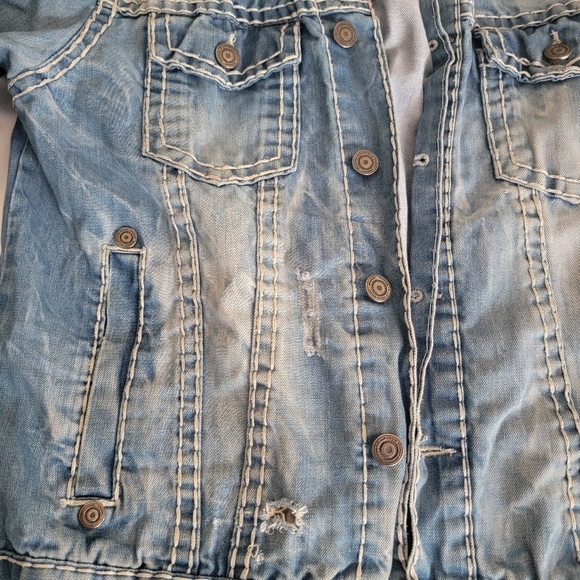 D-LUX DENIM JACKET SIZE MEDIUM - Picture 3 of 11